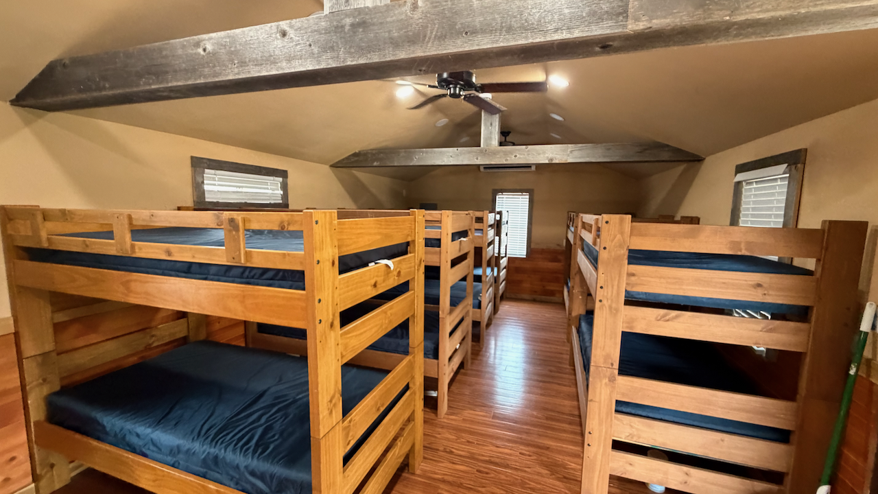 Interior of second shared bunk house