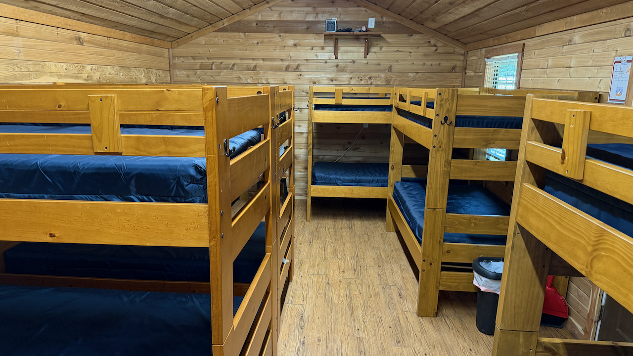 Interior of Captivating TX traditional shared bunk house