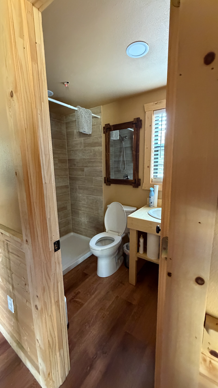 Creekside bunkhouse sleeping area
