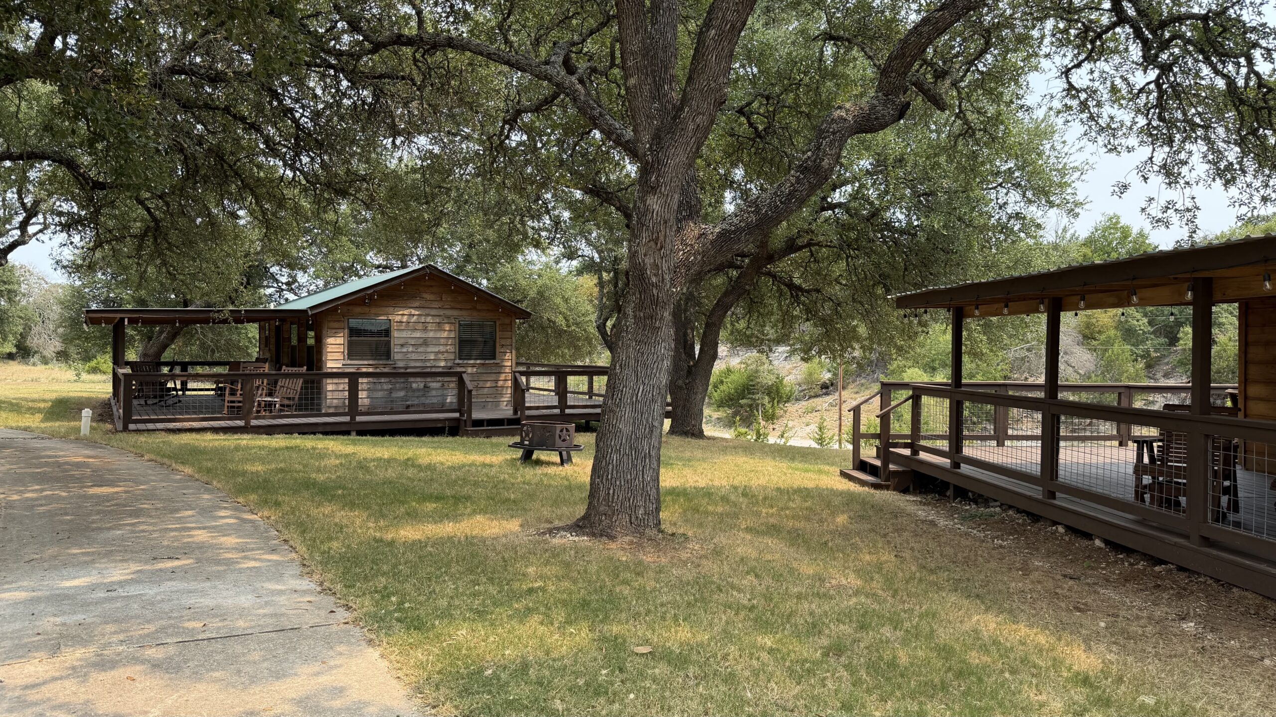 Creekside bunkhouse cabin